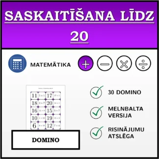 Domino: Saskaitīšana līdz 20