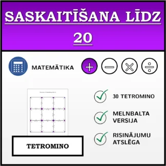 Tetromino: Saskaitīšana līdz 20