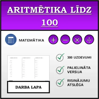Darba lapa: Aritmētika līdz 100