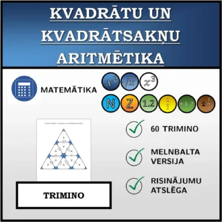 Trimino: Kvadrātu un kvadrātsakņu aritmētika