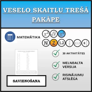 Savienošanas uzdevums: Veselo skaitļu trešā pakāpe