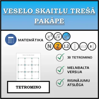 Tetromino: Veselo skaitļu trešā pakāpe