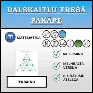 Trimino: Daļskaitļu trešā pakāpe