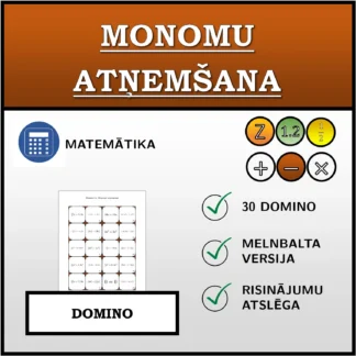 Domino: Monomu atņemšana