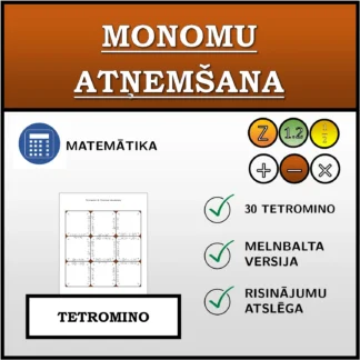 Tetromino: Monomu atņemšana