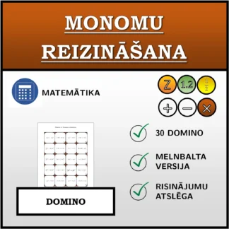 Domino: Monomu reizināšana