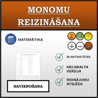 Savienošanas uzdevums: Monomu reizināšana