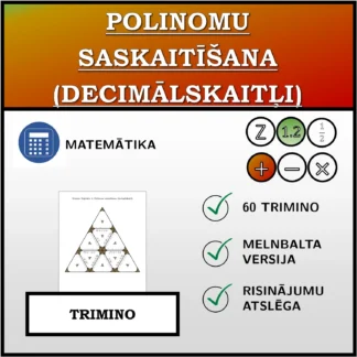 Trimino: Polinomu saskaitīšana (decimālskaitļi)