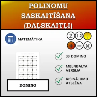 Domino: Polinomu saskaitīšana (daļskaitļi)