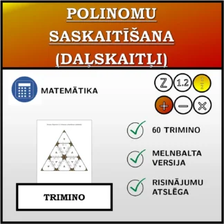 Trimino: Polinomu saskaitīšana (daļskaitļi)
