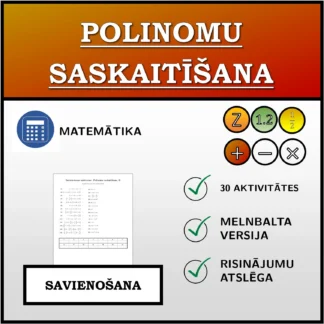 Savienošanas uzdevums: Polinomu saskaitīšana