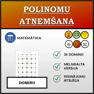 Domino: Polinomu atņemšana