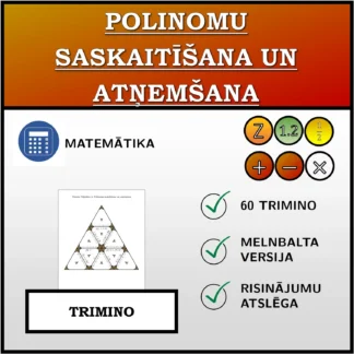 Trimino: Polinomu saskaitīšana un atņemšana