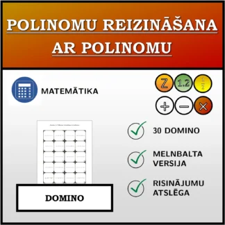 Domino: Polinomu reizināšana ar polinomu