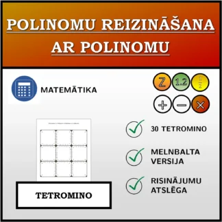 Tetromino: Polinomu reizināšana ar polinomu
