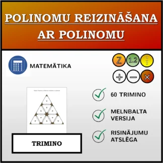 Trimino: Polinomu reizināšana ar polinomu