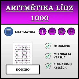 Domino: Aritmētika līdz 1000