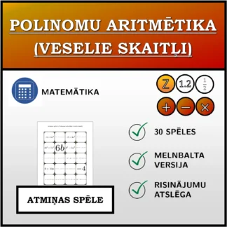Atmiņas spēle: Polinomu aritmētika (veselie skaitļi)
