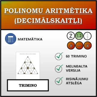 Trimino: Polinomu aritmētika (decimālskaitļi)