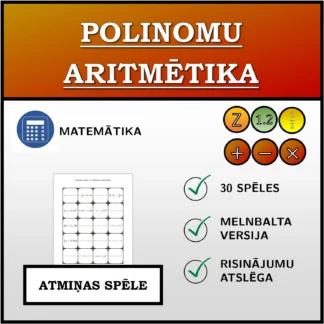 Atmiņas spēle: Polinomu aritmētika