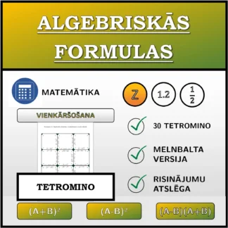 Tetromino: Algebriskās formulas, vienkāršošana (veselie skaitļi)