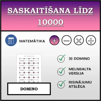 Domino: Saskaitīšana līdz 10000