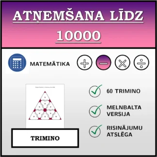 Trimino: Atņemšana līdz 10000