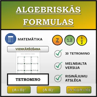 Tetromino: Algebriskās formulas, vienkāršošana