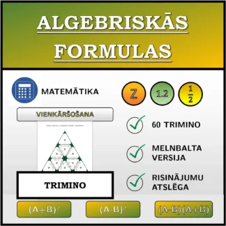 Trimino: Algebriskās formulas, vienkāršošana