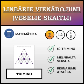 Trimino: Lineārie vienādojumi (veselie skaitļi)