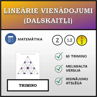 Trimino: Lineārie vienādojumi (daļskaitļi)