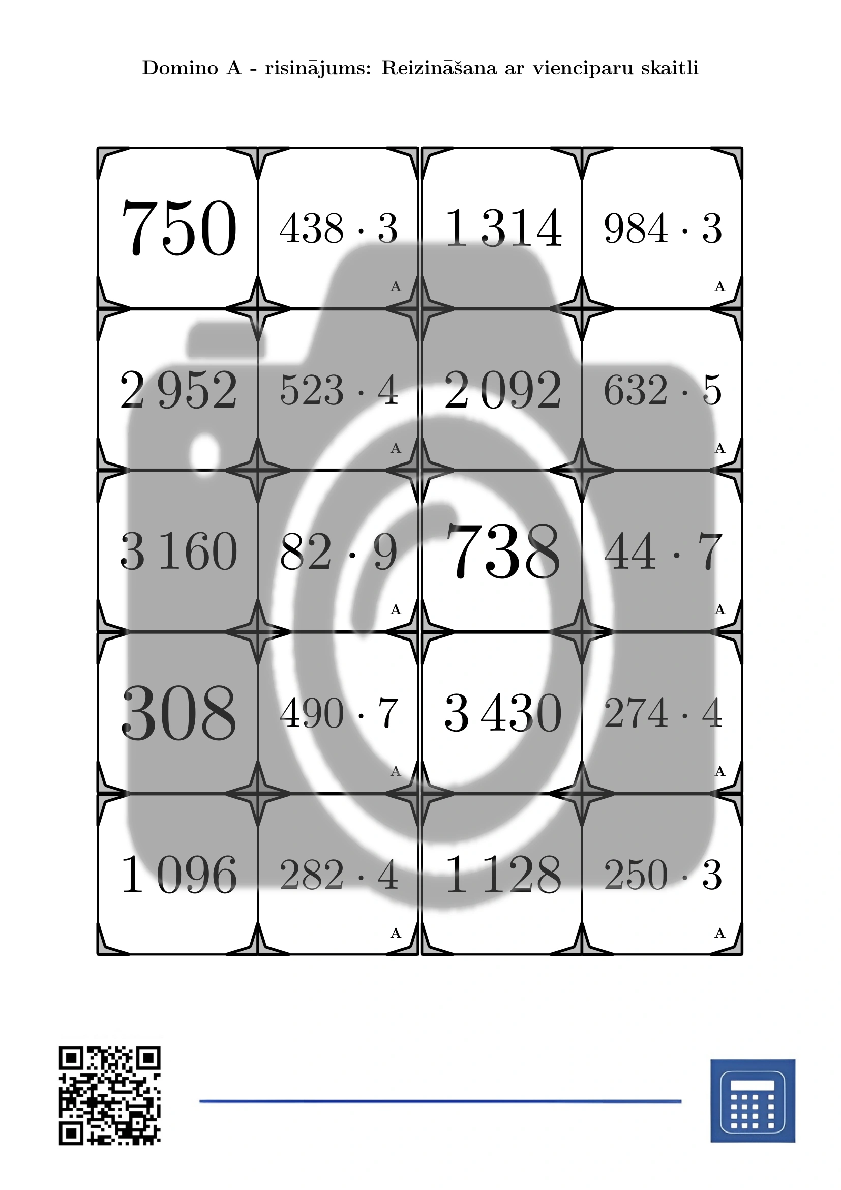 Domino: Reizināšana ar vienciparu skaitli - Image 4