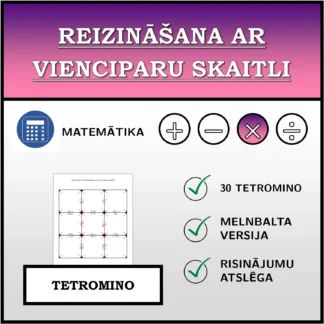 Tetromino: Reizināšana ar vienciparu skaitli