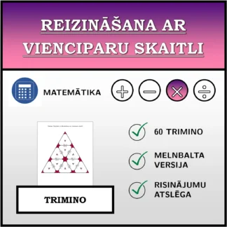 Trimino: Reizināšana ar vienciparu skaitli