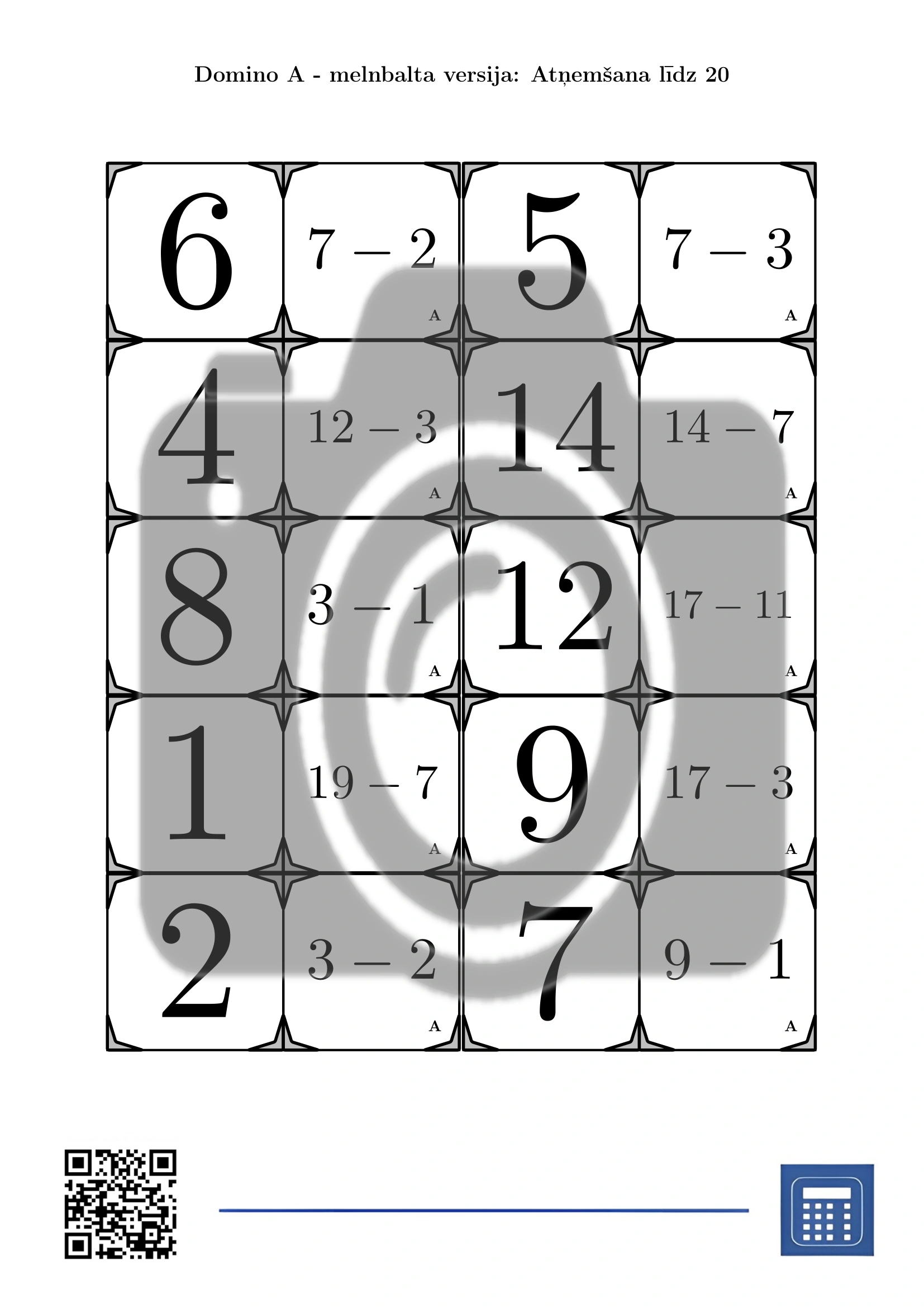 Domino: Atņemšana līdz 20 - Image 3