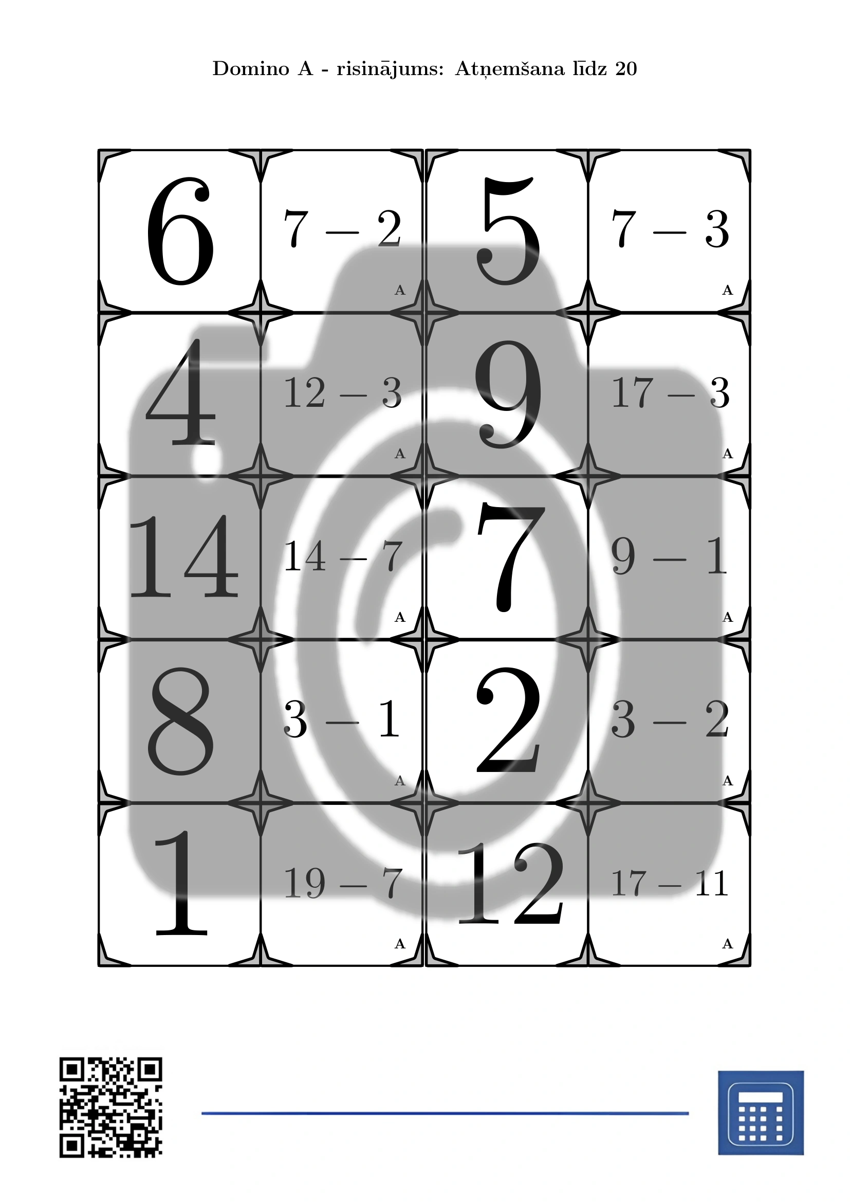 Domino: Atņemšana līdz 20 - Image 4