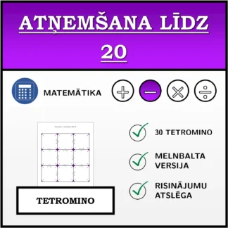 Tetromino: Atņemšana līdz 20
