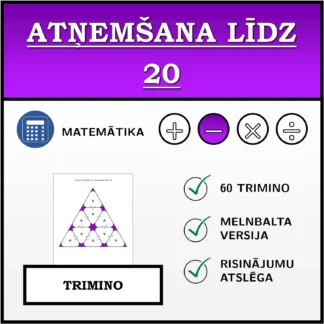 Trimino: Atņemšana līdz 20
