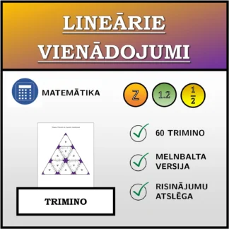 Trimino: Lineārie vienādojumi