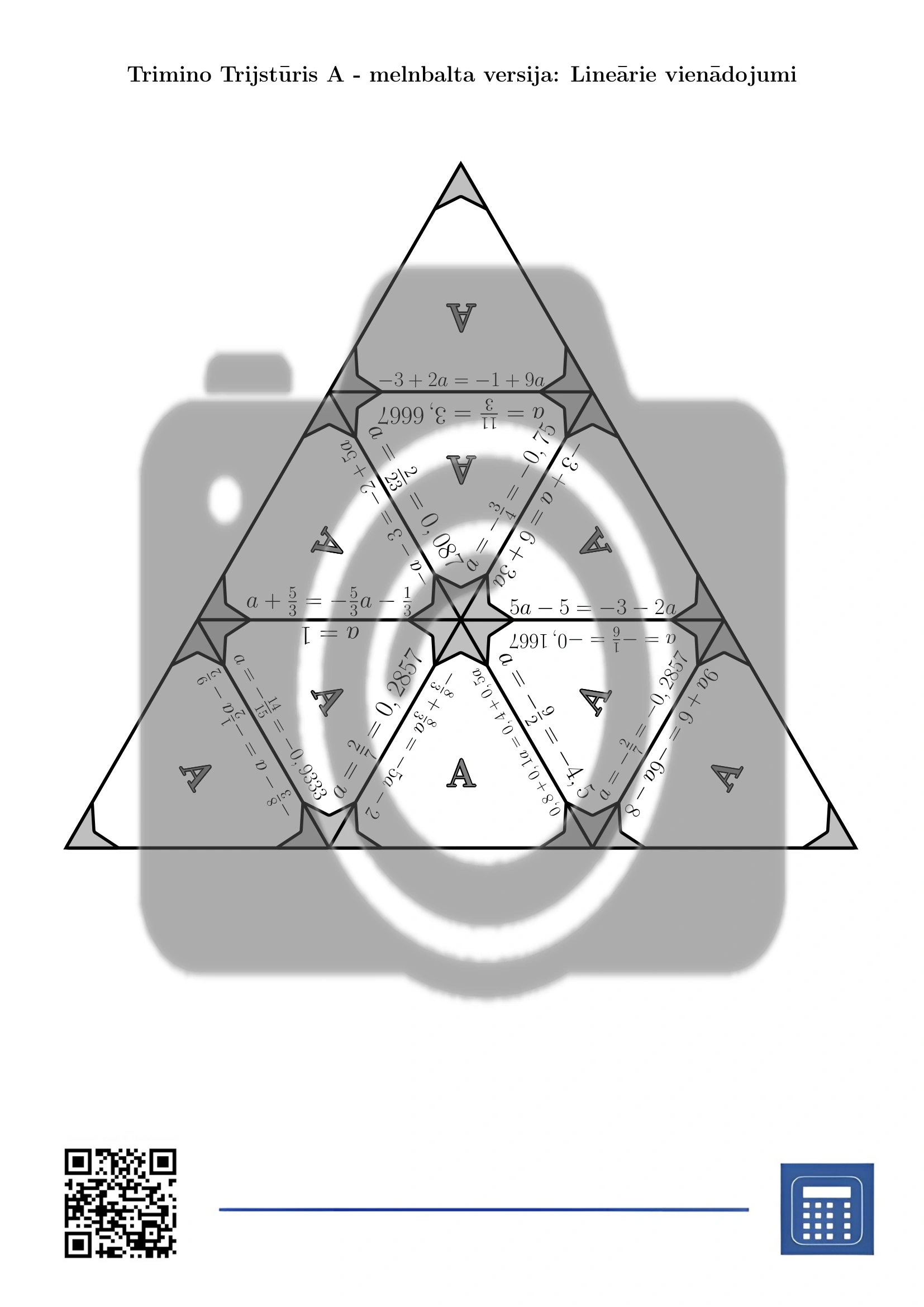 Trimino: Lineārie vienādojumi - Image 3