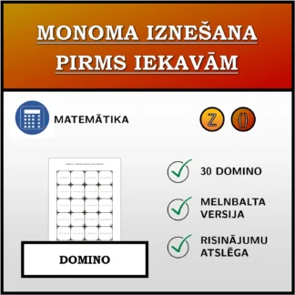 Domino: Monoma iznešana pirms iekavām