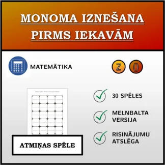 Atmiņas spēle: Monoma iznešana pirms iekavām