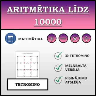 Tetromino: Aritmētika līdz 10000