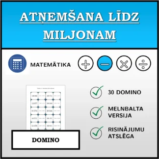 Domino: Atņemšana līdz miljonam