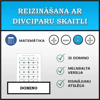 Domino: Reizināšana ar divciparu skaitli