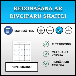 Tetromino: Reizināšana ar divciparu skaitli