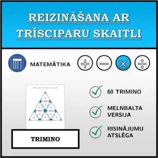 Trimino: Reizināšana ar trīsciparu skaitli