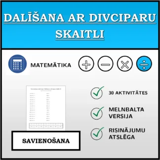 Savienošanas uzdevums: Dalīšana ar divciparu skaitli