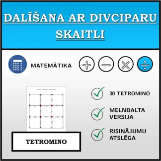 Tetromino: Dalīšana ar divciparu skaitli