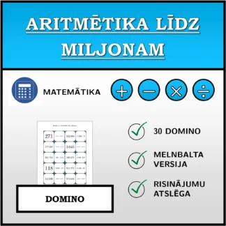 Domino: Aritmētika līdz miljonam